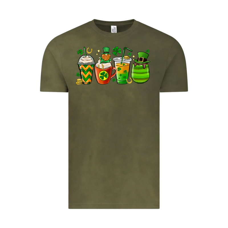 St. Patricks Day Coffee Cups Vintage Tee by MaliasSmallBusiness | Teevron