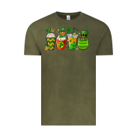 Vintage Olive st. patricks day coffee cups Vintage Tee - MaliasSmallBusiness