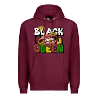 Burgundy black queen Premium Hoodie - CowGirlArtShop