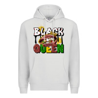 Dove Grey black queen Premium Hoodie - CowGirlArtShop