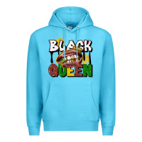 Ocean Blue black queen Premium Hoodie - CowGirlArtShop