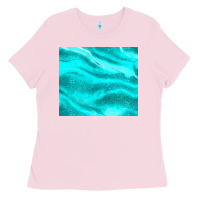 Bubblegum Pink turquoise glitter Ladies Tee - JahusDesignShop