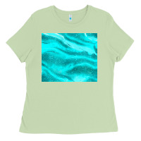 Matcha turquoise glitter Ladies Tee - JahusDesignShop