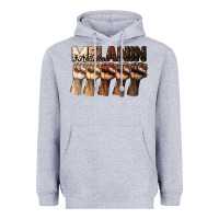 Heather Grey melanin juneteenth Heavyweight Hoodie - CowGirlArtShop