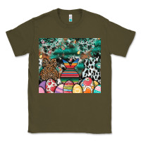Army Green easter Classic Tee - CowhideDigitalArt