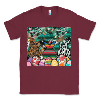 Burgundy easter Classic Tee - CowhideDigitalArt