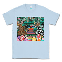 Dusty Blue easter Classic Tee - CowhideDigitalArt