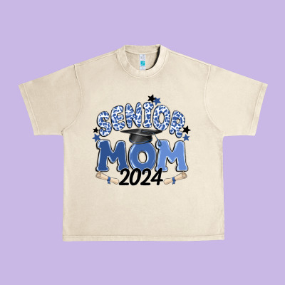 Senior Mom 2024 Urban Heavy Tee Designed By Maliassmallbusiness
