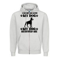 Dove Grey rescue dog Zipper Hoodie - Bettercallsaul