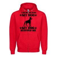 Red rescue dog Zipper Hoodie - Bettercallsaul