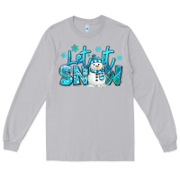 Moon Dust let it snow winter snowman Long Sleeve Tee - MaliasSmallBusiness