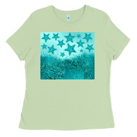 Matcha turquoise glitter star Ladies Tee - JahusDesignShop