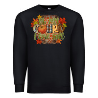 Black oh my gourd i love fall Premium Sweatshirt - CowGirlArtShop