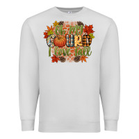 Dove Grey oh my gourd i love fall Premium Sweatshirt - CowGirlArtShop