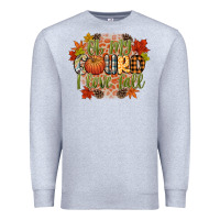 Heather Grey oh my gourd i love fall Premium Sweatshirt - CowGirlArtShop