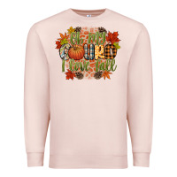 Pale Pink oh my gourd i love fall Premium Sweatshirt - CowGirlArtShop