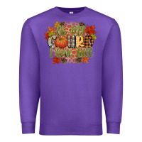 Purple oh my gourd i love fall Premium Sweatshirt - CowGirlArtShop