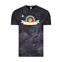 Cloud Black custom name archery Vintage Tee - MaliasSmallBusiness