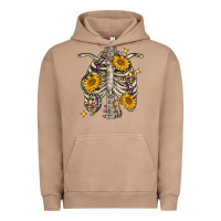 Pigment Burro mardi gras chest sunflowers skeleton Urban Hoodie - FaDigitalArtStudio