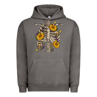 Pigment Tornado mardi gras chest sunflowers skeleton Urban Hoodie - FaDigitalArtStudio