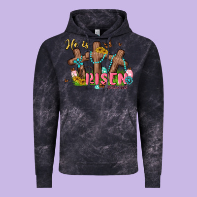 He Is Risen Vintage Hoodie Designed By Maliassmallbusiness