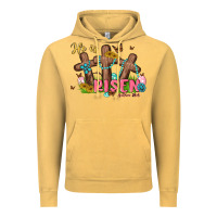 Vintage Mustard he is risen Vintage Hoodie - MaliasSmallBusiness
