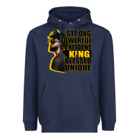 Navy strong powerful confident king blessed unique Heavyweight Hoodie - CowGirlArtShop