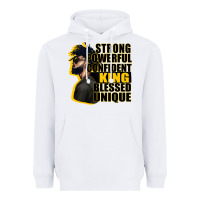 White strong powerful confident king blessed unique Heavyweight Hoodie - CowGirlArtShop