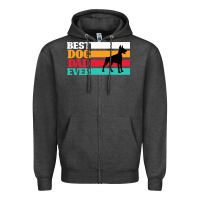 Charcoal Heather Best Dog Dad Ever Zipper Hoodie - Bettercallsaul