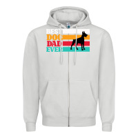 Dove Grey Best Dog Dad Ever Zipper Hoodie - Bettercallsaul