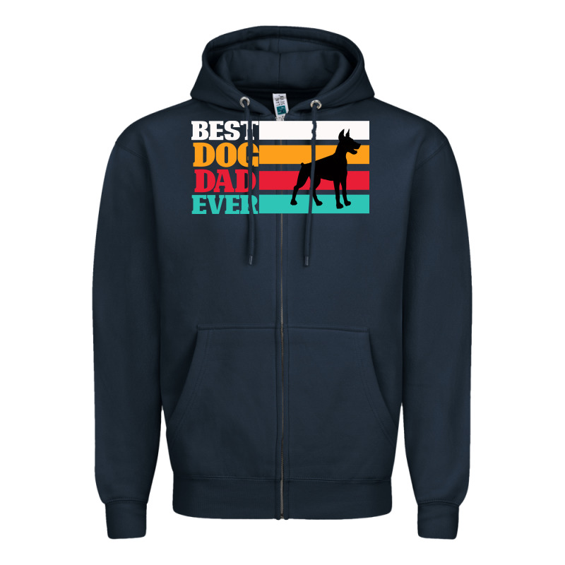 Best Dog Dad Ever Zipper Hoodie by Bettercallsaul | Teevron