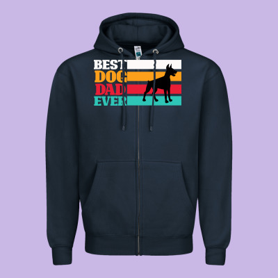 Best Dog Dad Ever Zipper Hoodie Designed By Bettercallsaul