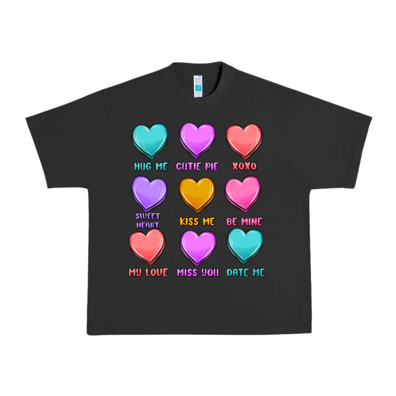 Valentine's Day Candy Hearts Urban Heavy Tee by MaliasSmallBusiness | Teevron