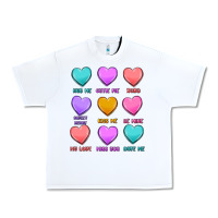White valentine's day candy hearts Urban Heavy Tee - MaliasSmallBusiness