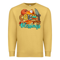 Antique Gold count your blessings Premium Sweatshirt - CowGirlArtShop