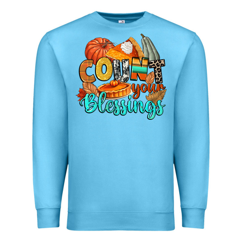 Count Your Blessings Premium Sweatshirt by CowGirlArtShop | Teevron
