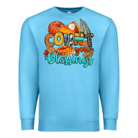 Ocean Blue count your blessings Premium Sweatshirt - CowGirlArtShop