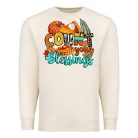 Sandshell count your blessings Premium Sweatshirt - CowGirlArtShop