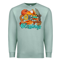 Seafoam count your blessings Premium Sweatshirt - CowGirlArtShop