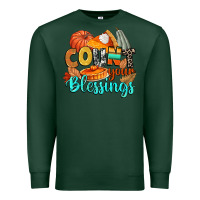 Sports Green count your blessings Premium Sweatshirt - CowGirlArtShop