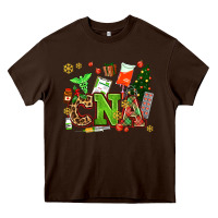 Chocolate Brown cna christmas Heavy Core Tee - AdoDesignShop