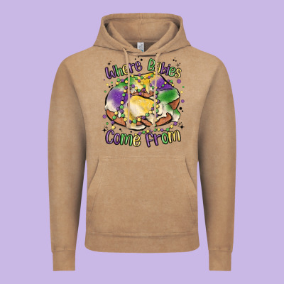 Where Babies Come From Vintage Hoodie Designed By Maliassmallbusiness