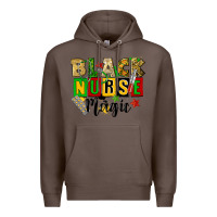 Coffee black nurse magic juneteenth Premium Hoodie - CowGirlArtShop