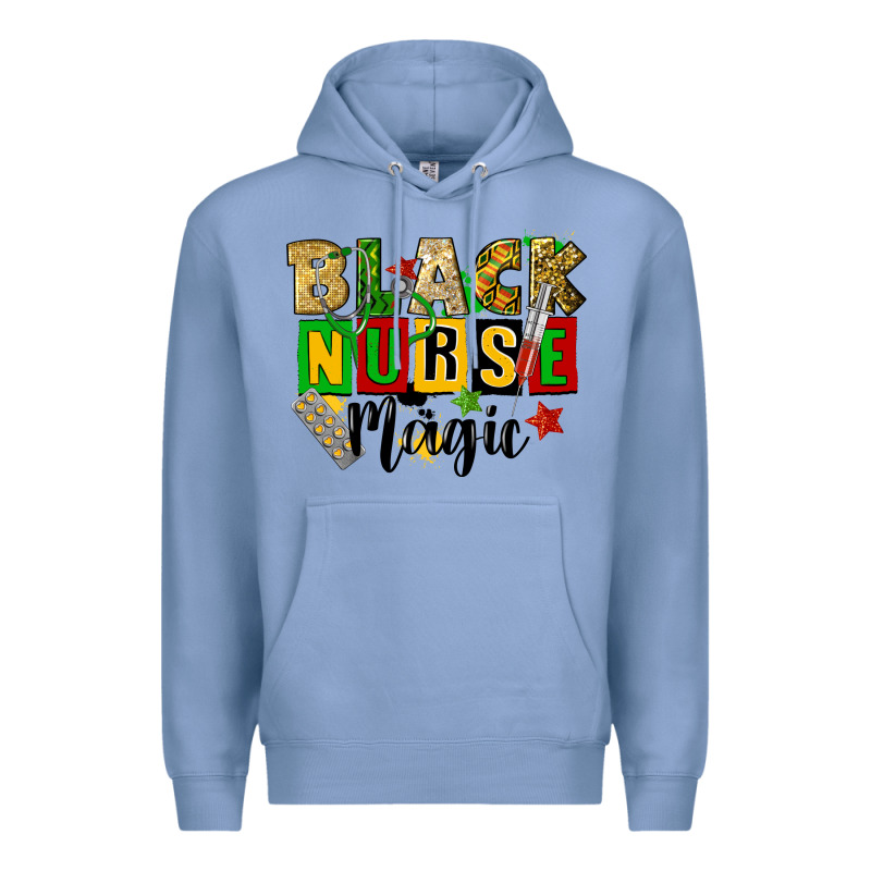 Black Nurse Magic Juneteenth Premium Hoodie by CowGirlArtShop | Teevron