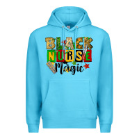 Ocean Blue black nurse magic juneteenth Premium Hoodie - CowGirlArtShop