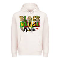Pale Pink black nurse magic juneteenth Premium Hoodie - CowGirlArtShop