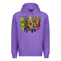 Purple black nurse magic juneteenth Premium Hoodie - CowGirlArtShop