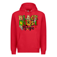 Red black nurse magic juneteenth Premium Hoodie - CowGirlArtShop