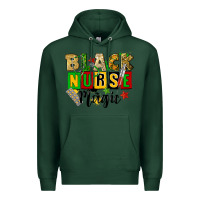 Sports Green black nurse magic juneteenth Premium Hoodie - CowGirlArtShop