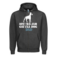 Charcoal Heather Australian Cattle Dog Zipper Hoodie - Bettercallsaul